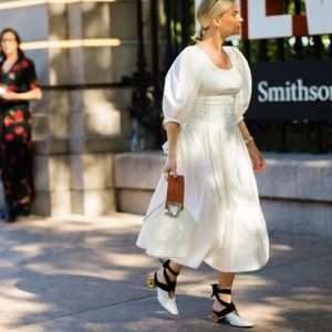 $910 Regina Pyo White Greta Dress